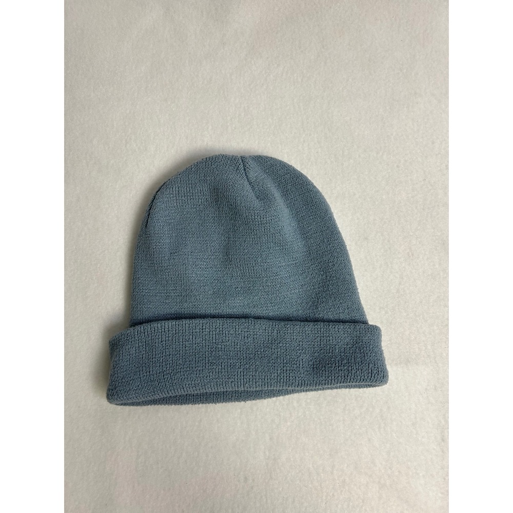 Minimalist Goodfellow & Co Men OS Blue Cuffed Knit Beanie Winter Hat Sustainable